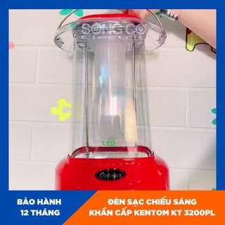 Đèn LED Sạc Bình Chiếu Sáng Khẩn Cấp Kentom KT 3200PL BH 12 Tháng Hàng Chính Hãng, Đèn Sáng Mạnh, Pin 8H Sáng Liên Tục