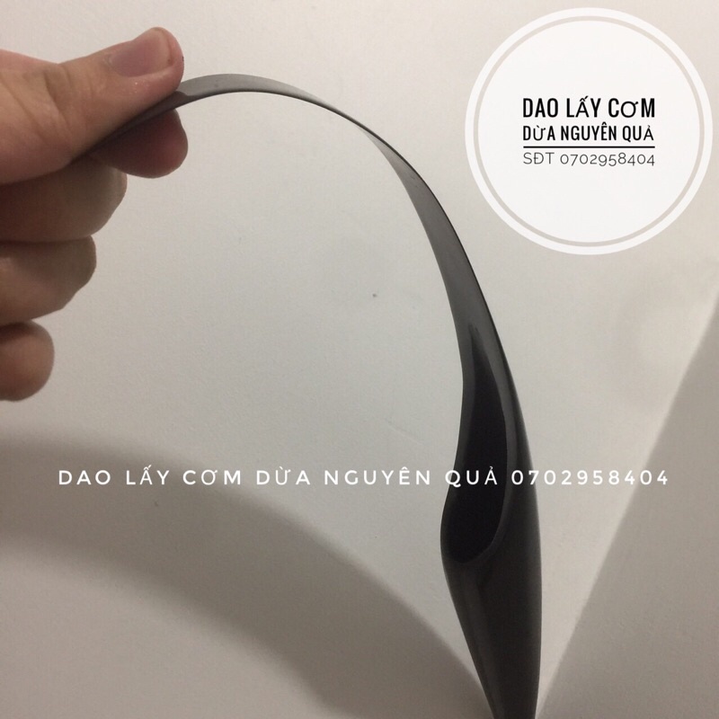 Dao sừng lóc cơm dừa nguyên trái cán tròn