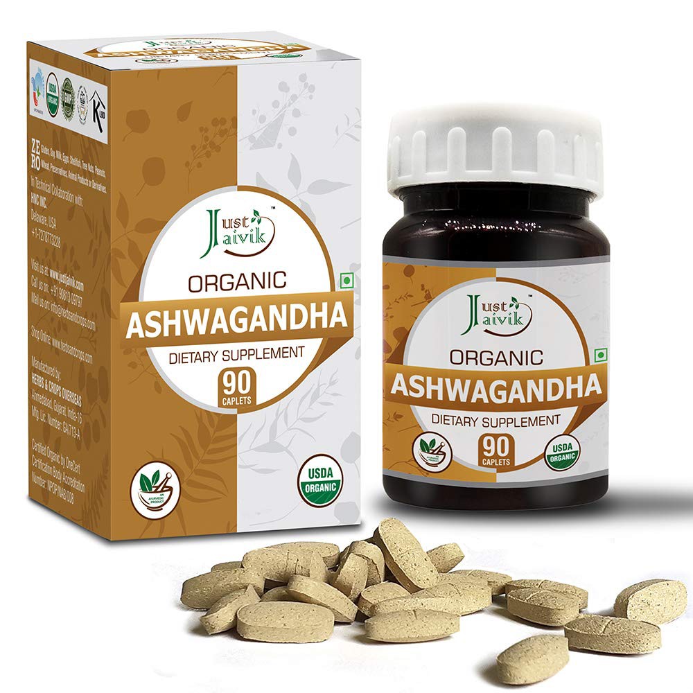 Viên sâm đất hữu cơ Just Jaivik Ashwagandha