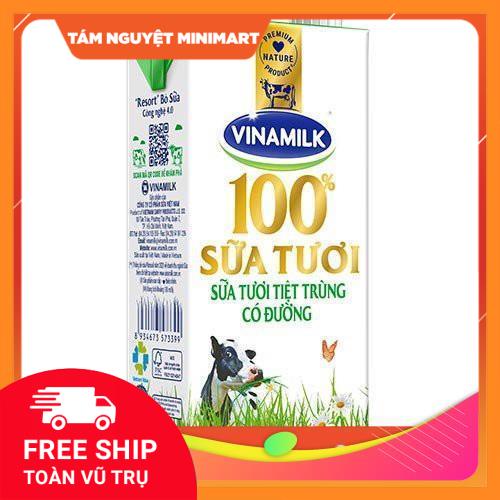 Sữa tươi Vinamilk 180, Sữa tươi Vinamilk có đường, Sữa tươi Vinamilk không đường