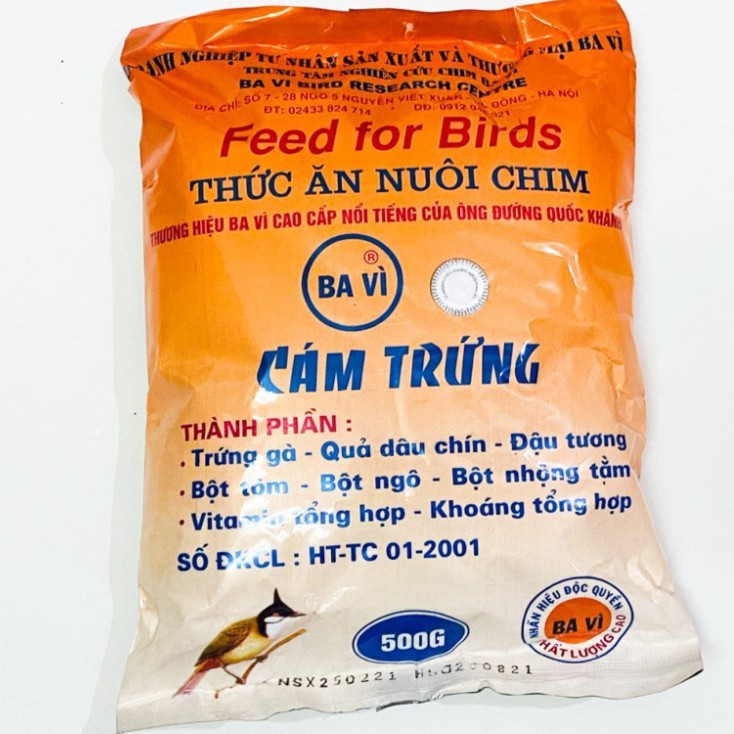 Cám Trứng Ba Vì  ⚡ SIÊU SALE ⚡ Cám Chim Tổng Hợp Cao Cấp Giá Rẻ 500g- Mồi Câu Cá