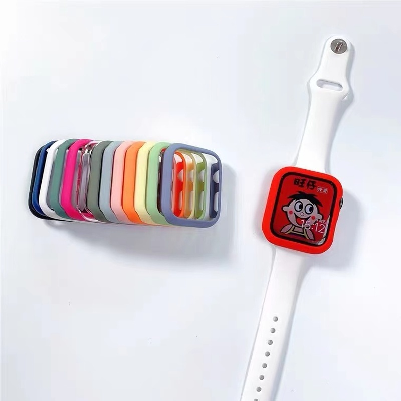 Ốp đồng hồ PC nhám cứng bảo vệ cho đồng hồ thông minh Iwatch 40mm 44mm 42mm 38mm 6 Se 5 4 3 2 1