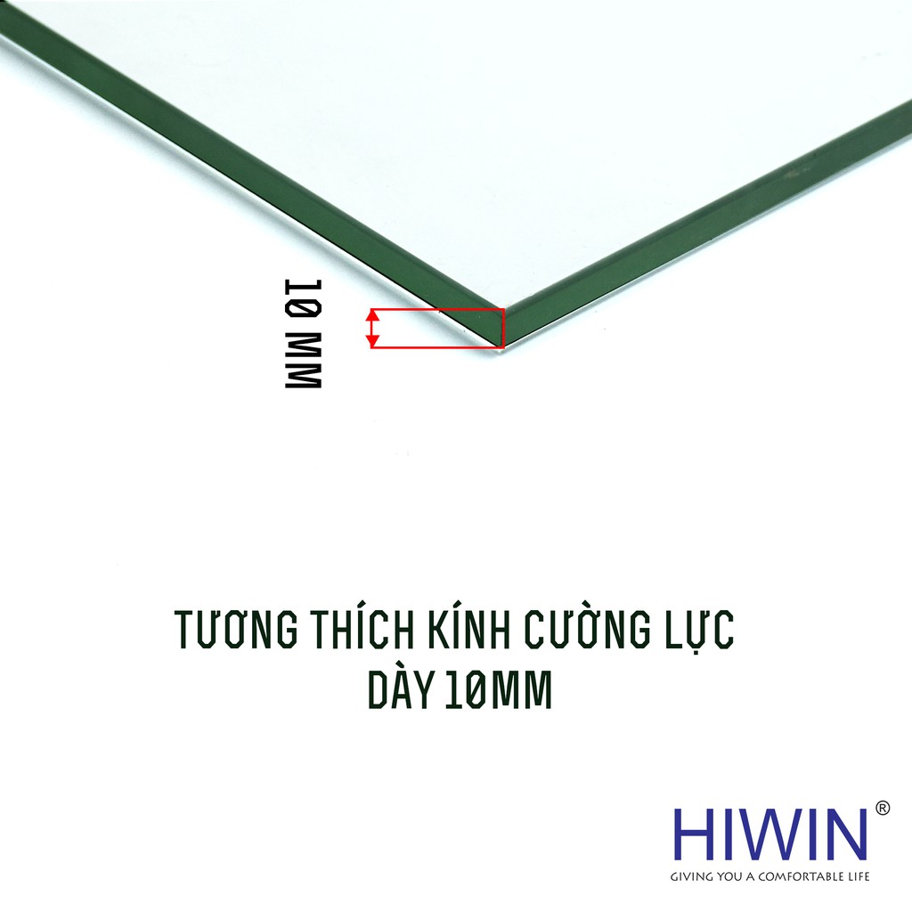 Kẹp định vị 90 độ kính - tường mặt gương inox 304 Hiwin FC-086