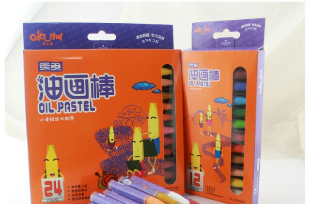 Màu sáp dầu Colorful 24 màu của Hàn Quốc hàng đẹp