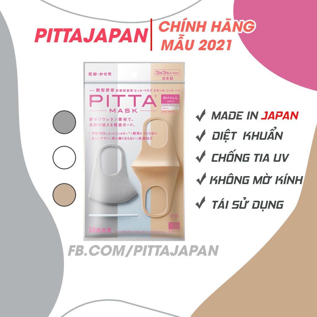 [Chính Hãng] Khẩu Trang Pitta Mask Nội Địa Nhật bản - Small Chic