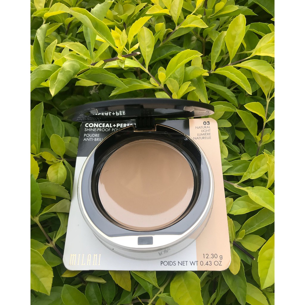 Phấn Nền + Phủ Kiềm Dầu Milani Conceal + Perfect Shine Proof Powder (12,3g)