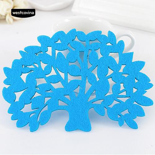 Đế Lót Ly Chống Trượt Hình Cây Sáng Tạo