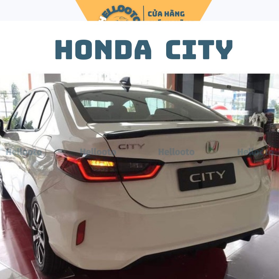Đuôi Gió Thể Thao, Cánh Lướt gió Xe Honda City 2021 2022 Hàng Mộc Chưa Sơn + Tặng kèm keo dính