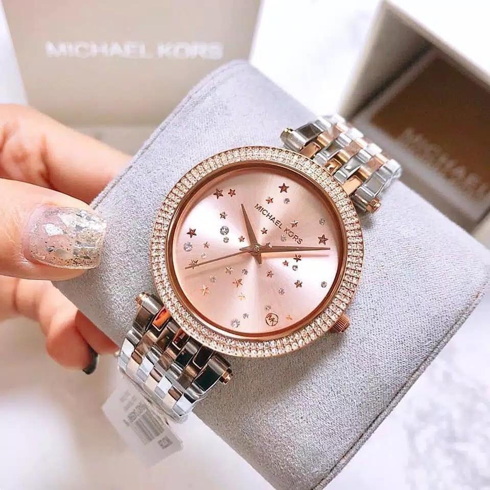 Đồng hồ nữ MICHAEL KOR đồng hồ pin CAO CẤP đính đá kép size 34-36mm