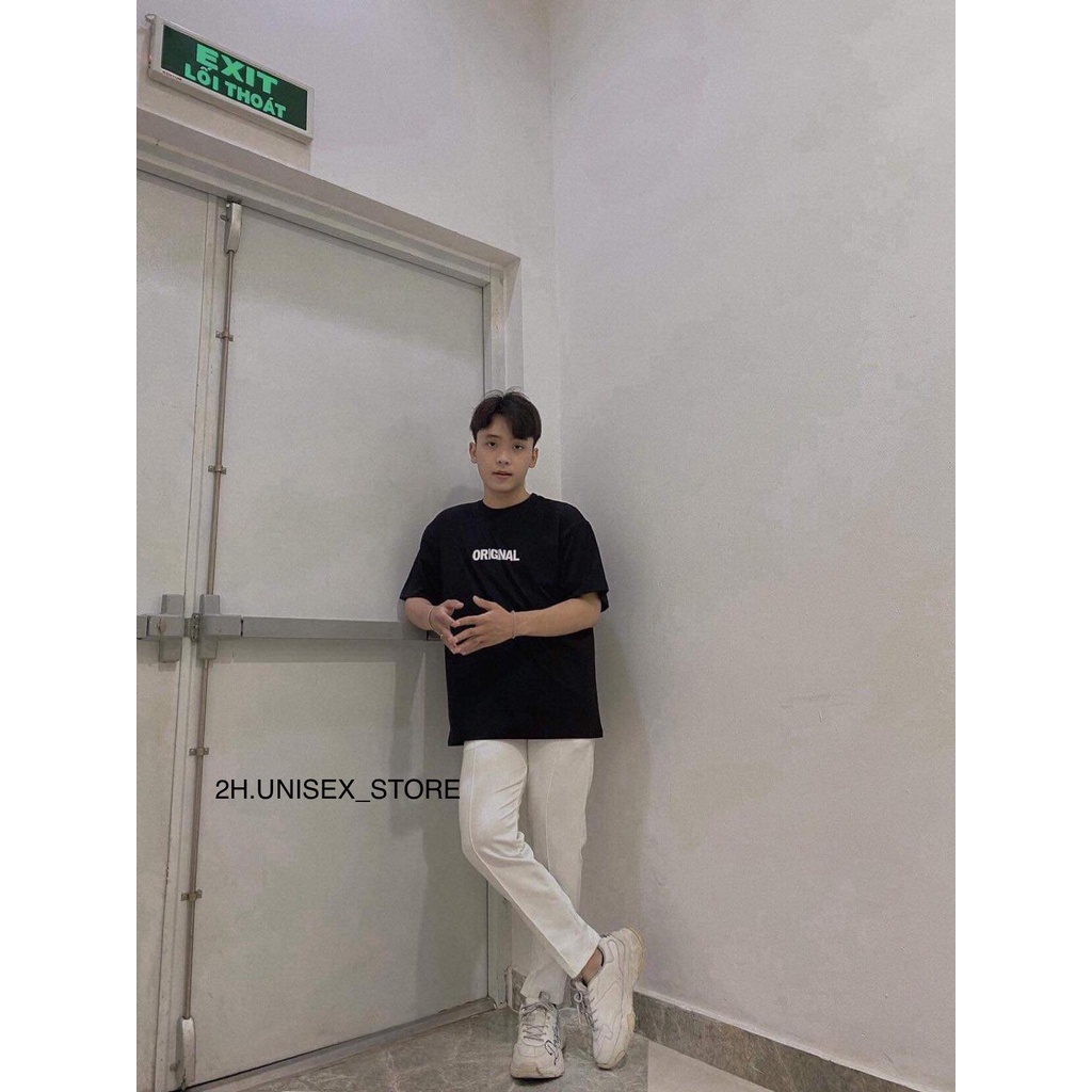ÁO THUN UNISEX NAM NỮ TAY LỠ FORM RỘNG CHẤT COTTON CAO CẤP