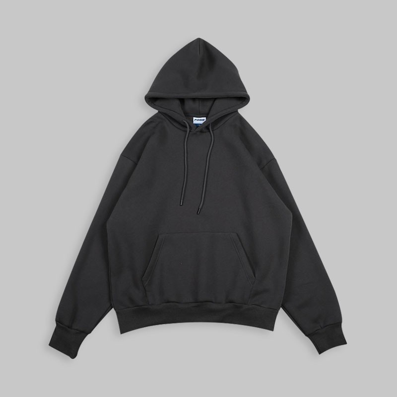 Áo Basic Oversize Hoodie màu xám