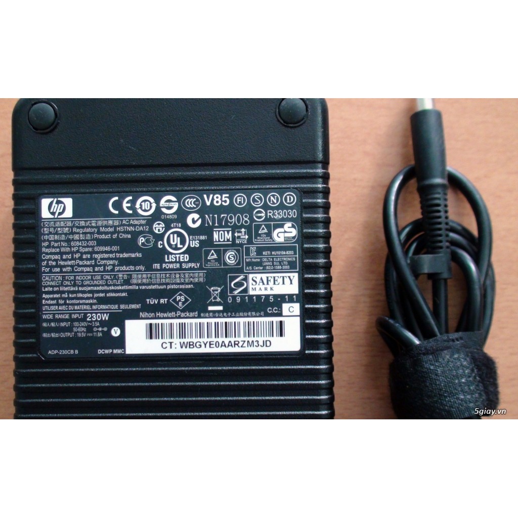 Adapter Sạc HP 230w hàng zin theo máy HP dùng cho HP Workstation 8560w, 8570w, 8760w, 8770w