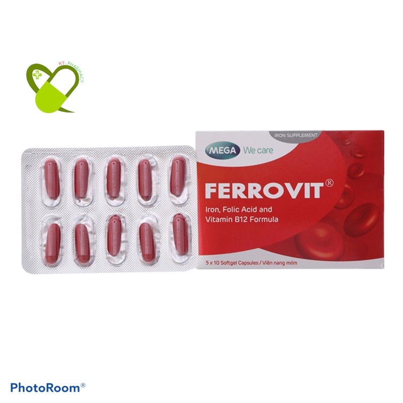 Viên bổ sắt FERROVIT - Hộp 50 viên