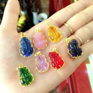 Mặt dây chuyền tì hưu bạc ta mạ vàng 18k