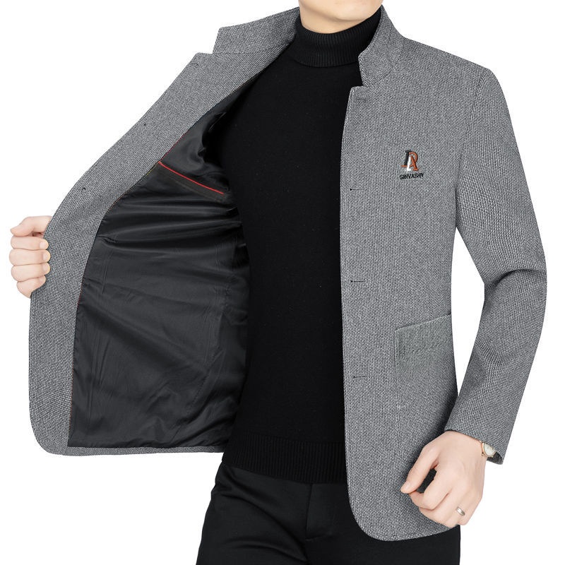 Áo Khoác Len Cổ Đứng Cao Cấp Thời Trang Dành Cho Nam