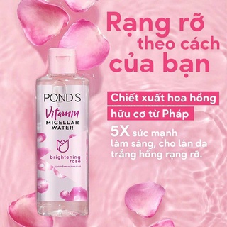 Nước Tẩy Trang Vitamin Và Hoa Hồng Sáng Da Ponds Micellar Water 235ml