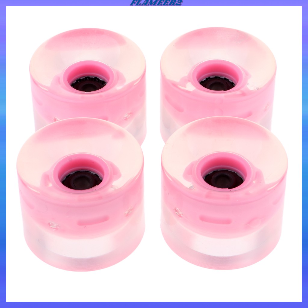 Bộ 4 Bánh Xe Ván Trượt 60mm Đèn Flash 78A