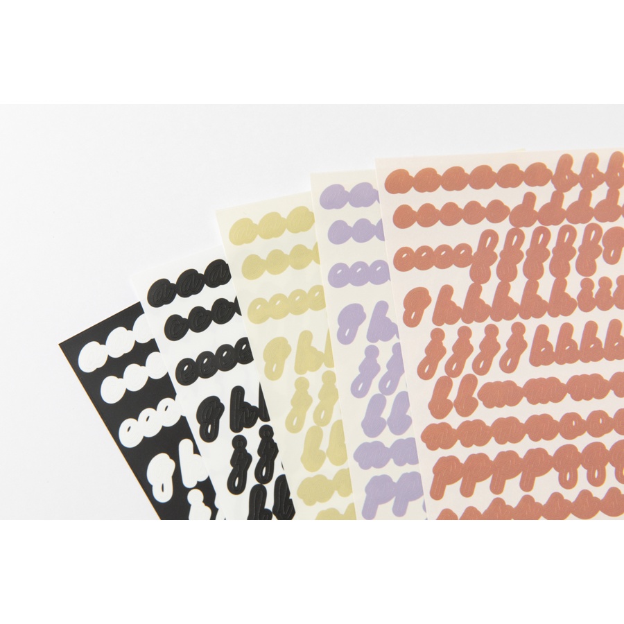 Set 10 Tấm Sticker ARTBOX Hàn Quốc Hình Chữ Cái Alphabet Màu Sắc Đa Dạng