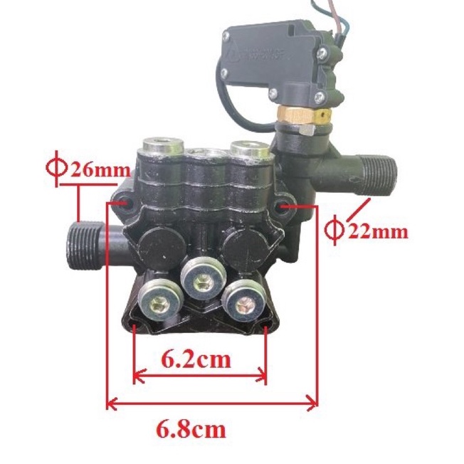 Cụm Rờ le áp 5,công tắc áp lực,máy xịt rửa xe áp lực cao