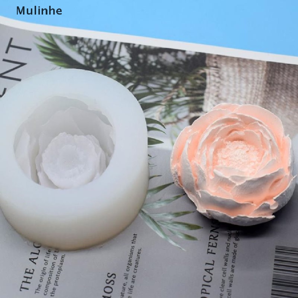 Khuôn làm bánh/ xà phòng/ nến hình hoa hồng 3D bằng silicone diy