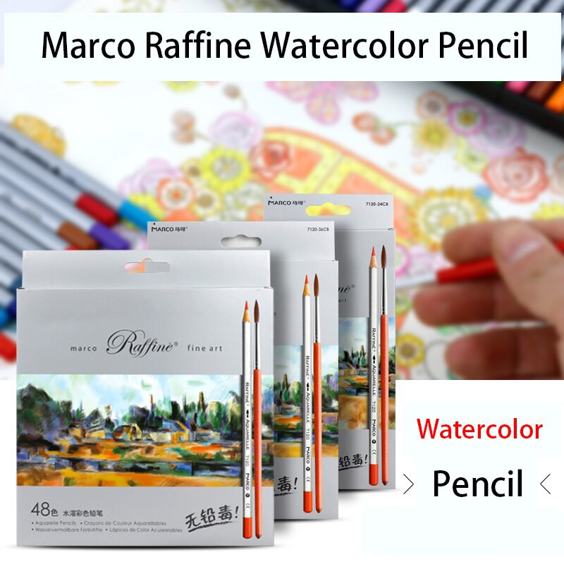 Bộ chì mầu nước Marco Raffine 24/36/72/72 hộp giấy hoặc hộp thiếc