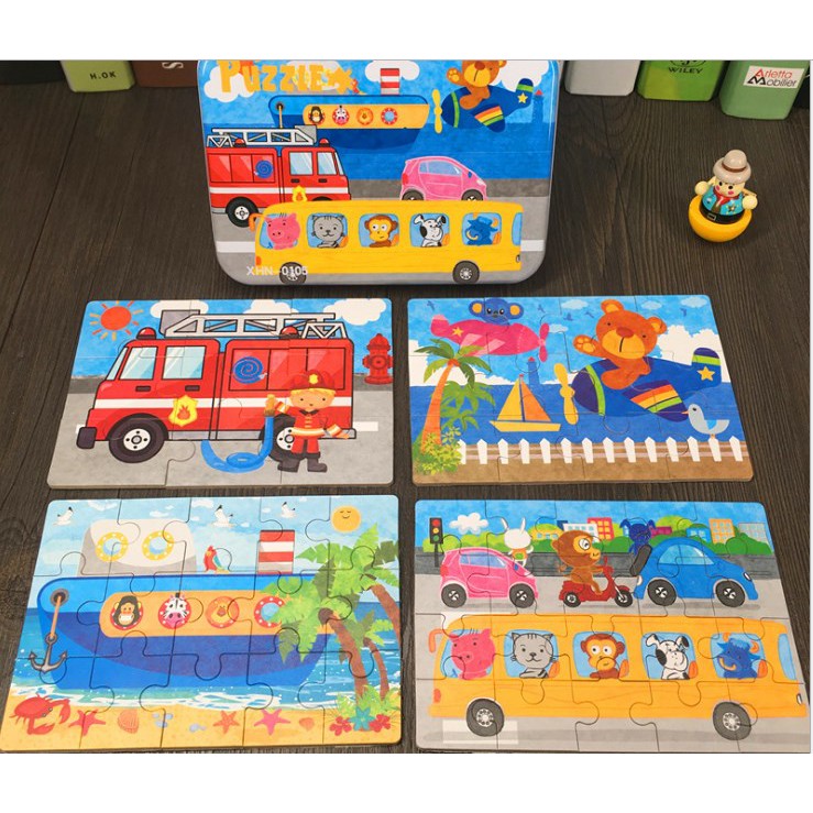 Ghép hình Puzzle tổng hợp 9,12,15,20 miếng