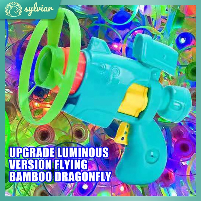 Bộ Đĩa Bay Kèm 1 Súng Bay 4 Đĩa Quay Dành Cho Trẻ Em Chơi Trong Nhà / Ngoài Trời