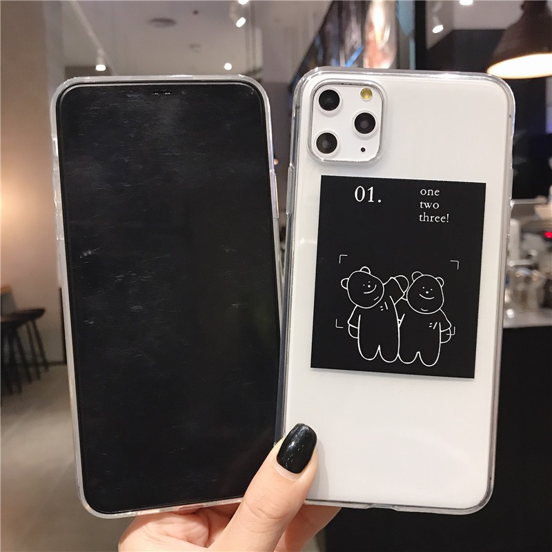 Ốp lưng iphone Gấu 01 viền trong chống ố 5/5s/6/6plus/6s/6splus/7/7plus/8/8plus/x/xr/xs/11/12/pro/max/plus/promax | BigBuy360 - bigbuy360.vn