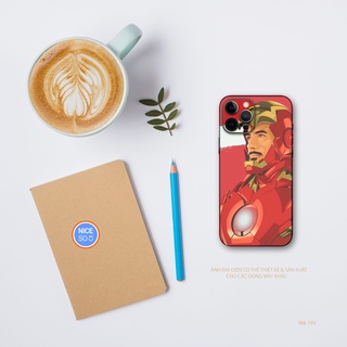 Miếng dán skin Iron man cho Iphone, Samsung, Mi..