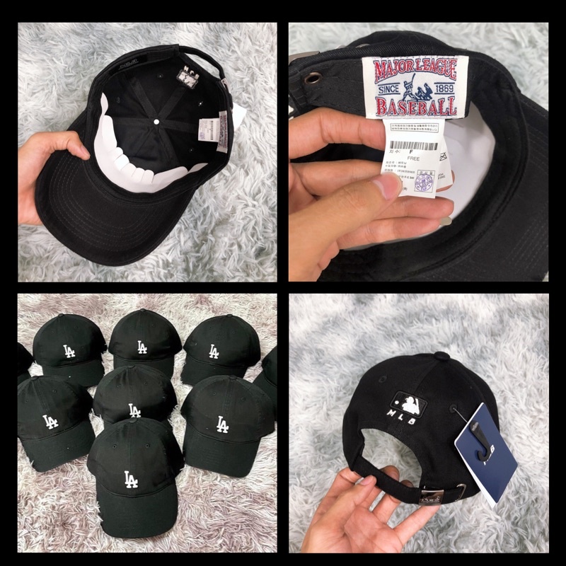Mũ Lưỡi Trai L.A Basic ( Black - xuất dư chuẩn)