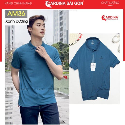 Áo Thun Nam Polo Tay Ngắn Cao Cấp 𝐂𝐀𝐑𝐃𝐈𝐍𝐀 𝙎𝙖̀𝙞 𝙂𝙤̀𝙣 Chất Liệu Cotton Co Giãn Thấm Hút Mồ Hôi Tốt Cá Tính Mã AM3