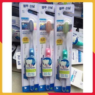Bàn chải đánh răng Nano cán trong Hàn Quốc kèm hộp( combo 2 chiếc)