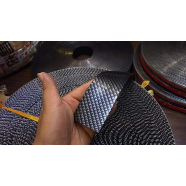 Nẹp cacbon trang trí chống trầy xước xe ô tô, Nẹp carbon xe hơi Bản rộng 5cm và 7cm- Hàng đẹp