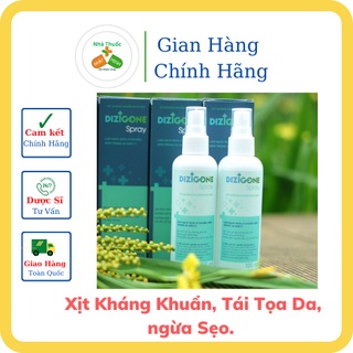 Xịt kháng khuẩn dizigone spray 100ml - kháng khuẩn dịu nhẹ, nhanh lành tổn thương, tái tạo da, ngăn sẹo.