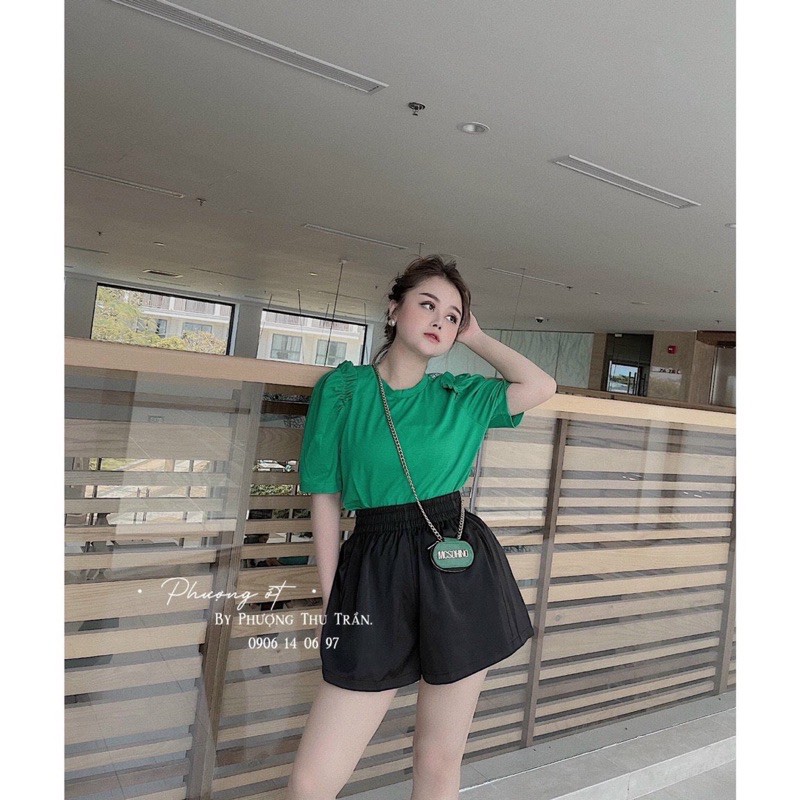 quần short phồng cạp chun