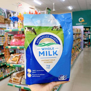 Sữa bột Autralian Dairies nguyên kem/ tách béo/ Protein/Calcium+ Vitamin D 1kg (Úc)