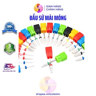 Đầu sứ mài móng phá móng kim loại chuyên dụng cho tiệmNail COTEMIN