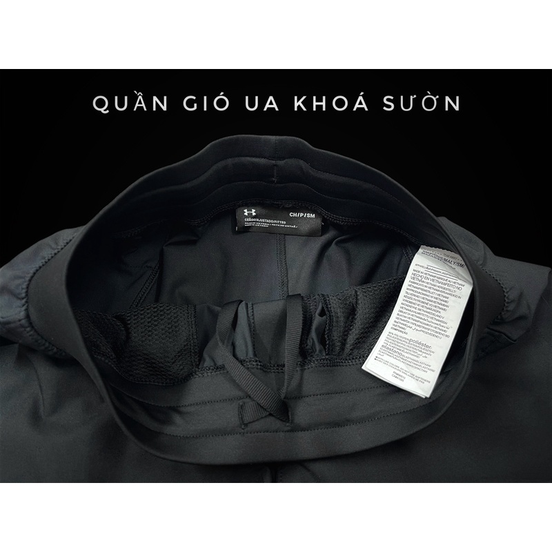 Quần gió UA khóa sườn