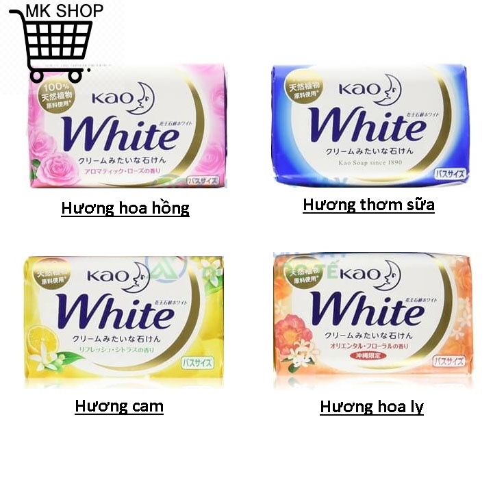Xà Phòng Tắm Kao White 130g Nội Địa Nhật Bản