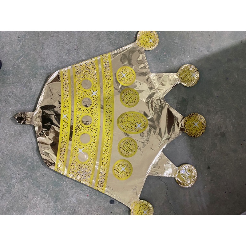 Bóng nhôm hình vương miện , Bóng Bay hình Vương miện trang trí tiệc Huydecor
