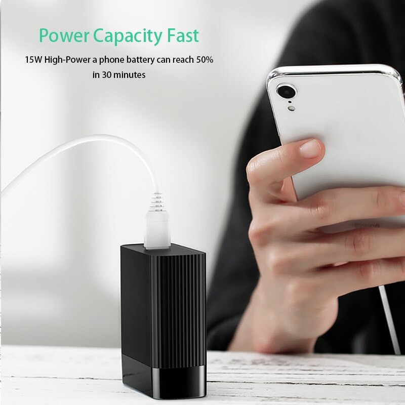 SẠC KÈM PIN DỰ PHÒNG SẠC NHANH QC 3.0 VÀ PD 3.0 2 CỔNG 5.000MAH BASEUS CHT901 CHÍNH HÃNG [NEW 100%]