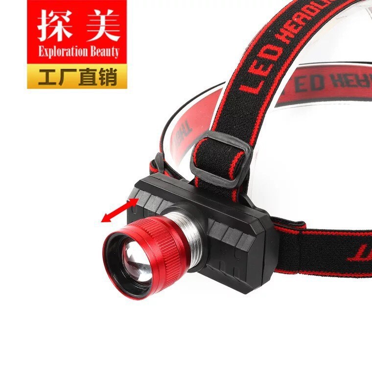 Đèn pin mini T102 pin sạc zoom xa