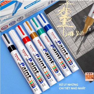 Bút sơn TOYO Repaint giày tẩy trắng, làm mới phục hồi giày , Bút vẽ lốp tiện ích , nhanh chóng [BÚT LÔNG]