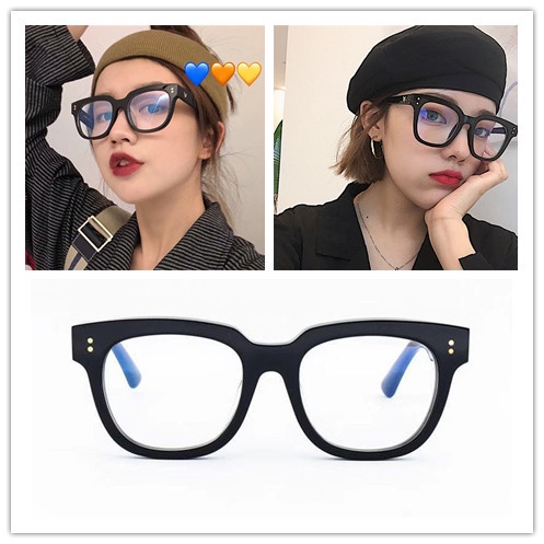 Mắt Kính Gọng Vuông PC Chống Ánh Sáng Xanh Thời Trang Cổ Điển Cho Cặp Đôi