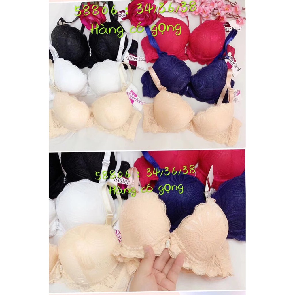 Áo Ngực Ren Cài Trước Thái Lan Có Gọng Đệm Đẩy 58806