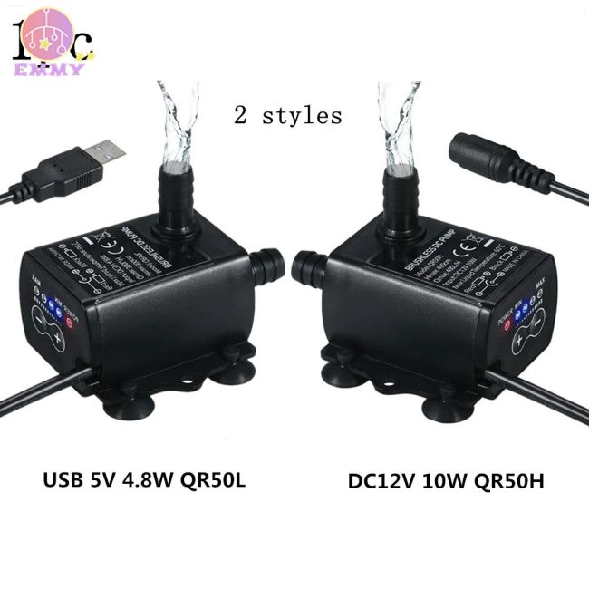 Máy Bơm Nước Mini Dc12V Usb 5v 4 Chế Độ Không Chổi Than