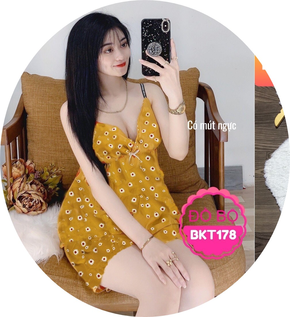 ĐỒ NGỦ SEXY CÓ MÚT NGỰC, CHẤT LIỆU KATE LỤA MÁT MỊN, FREESIZE DƯỚI 55KG GIAO ĐÚNG MÀU, MẪU NGẪU NHIÊN | BigBuy360 - bigbuy360.vn