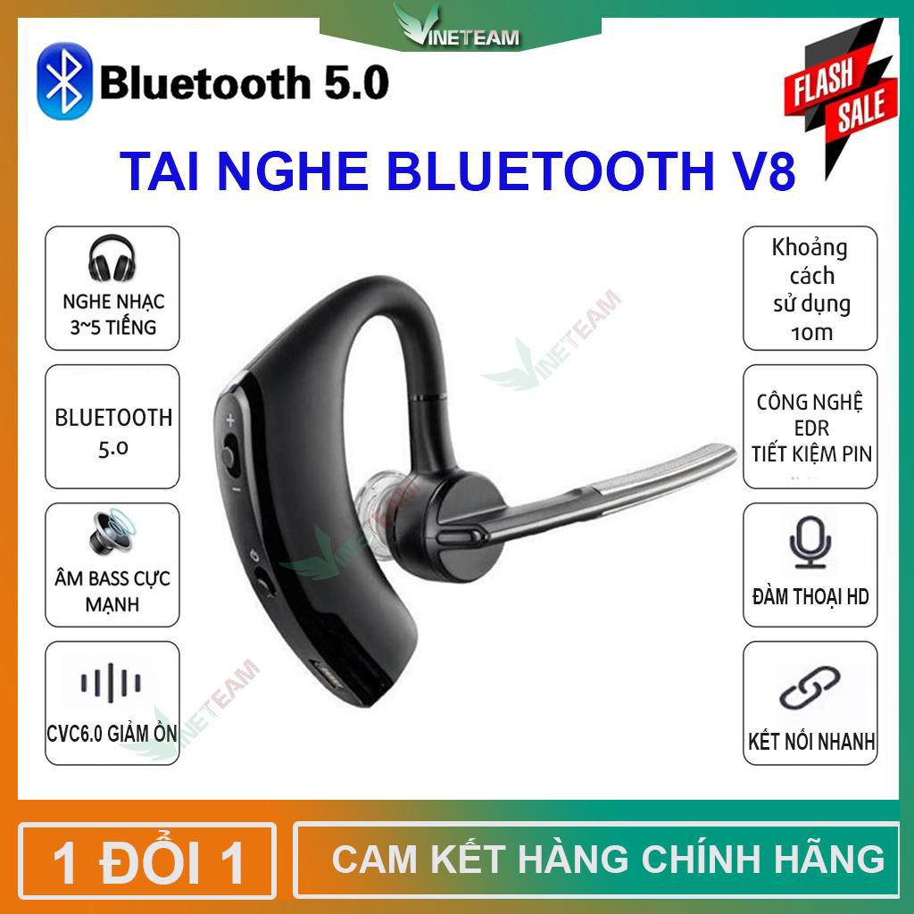 (SIÊU GIẢM GIÁ) Tai nghe nhét tai Bluetooth V8 chống ồn bluetooth 5.0 cho điện thoại di động-Phiên bản mới 2019 -dc3858