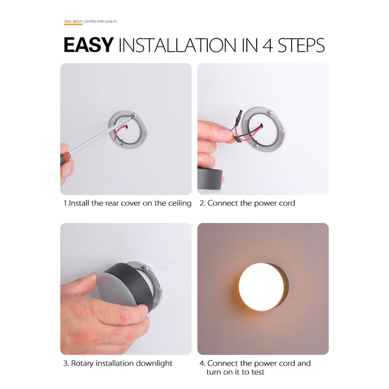 Mới Đèn led Gắn Trần Trang Trí Nội Thất 220v 5w 10w