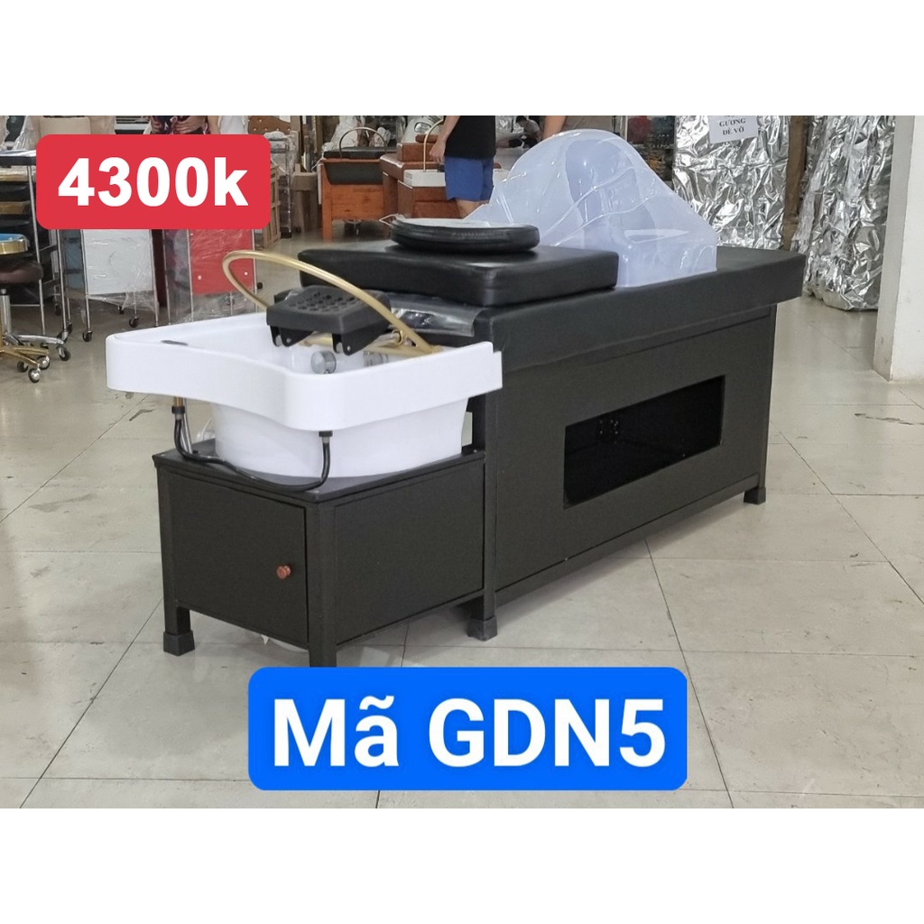 Giường Gội Đầu Tại Nhà Giá Rẻ 2 in 1 Có Vòm Phun Nước Nóng Lạnh Dùng Trong Tiệm Tóc